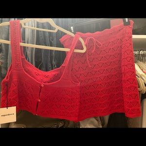 Two piece crochet outfit